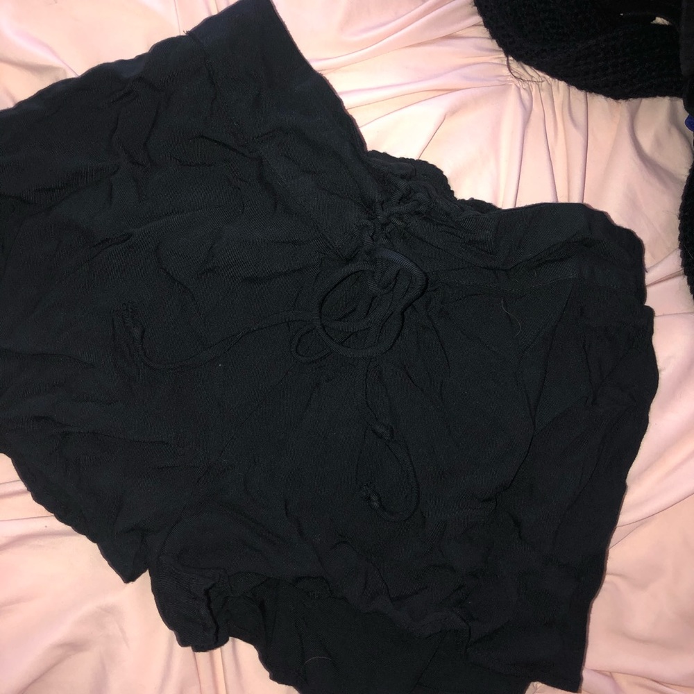 Flowy Black Shorts